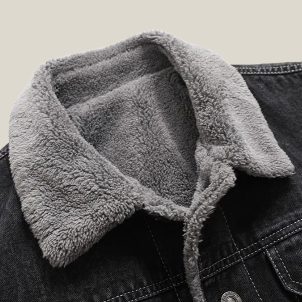 Oakern Sherpa-Lined Denim Jacket