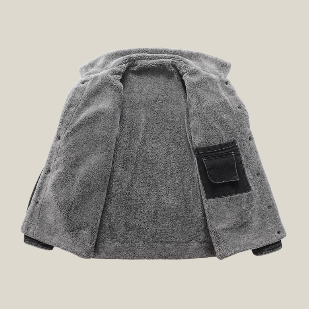 Oakern Sherpa-Lined Denim Jacket