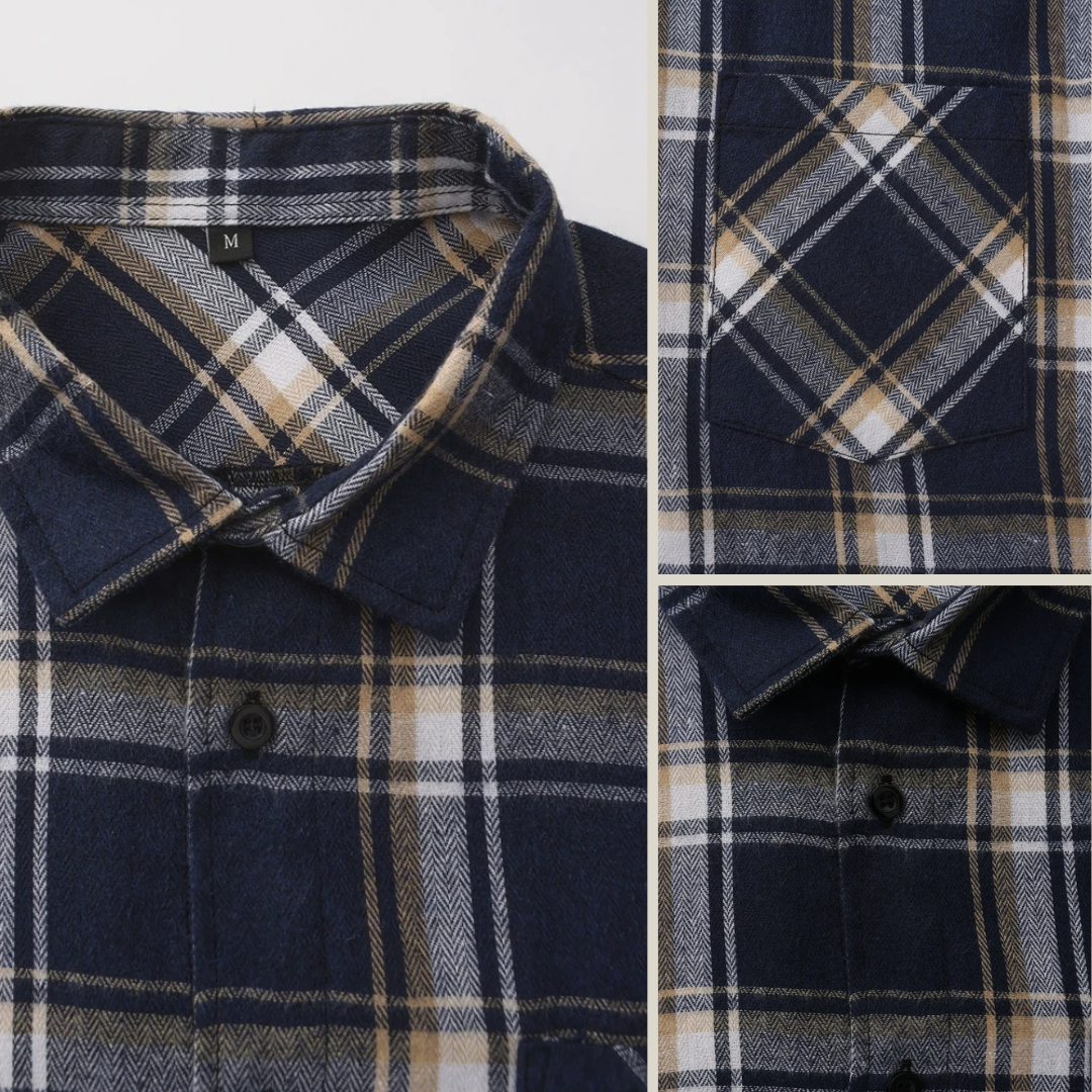 Oakern Men's Harbor Heavyweight Flannel Shirt