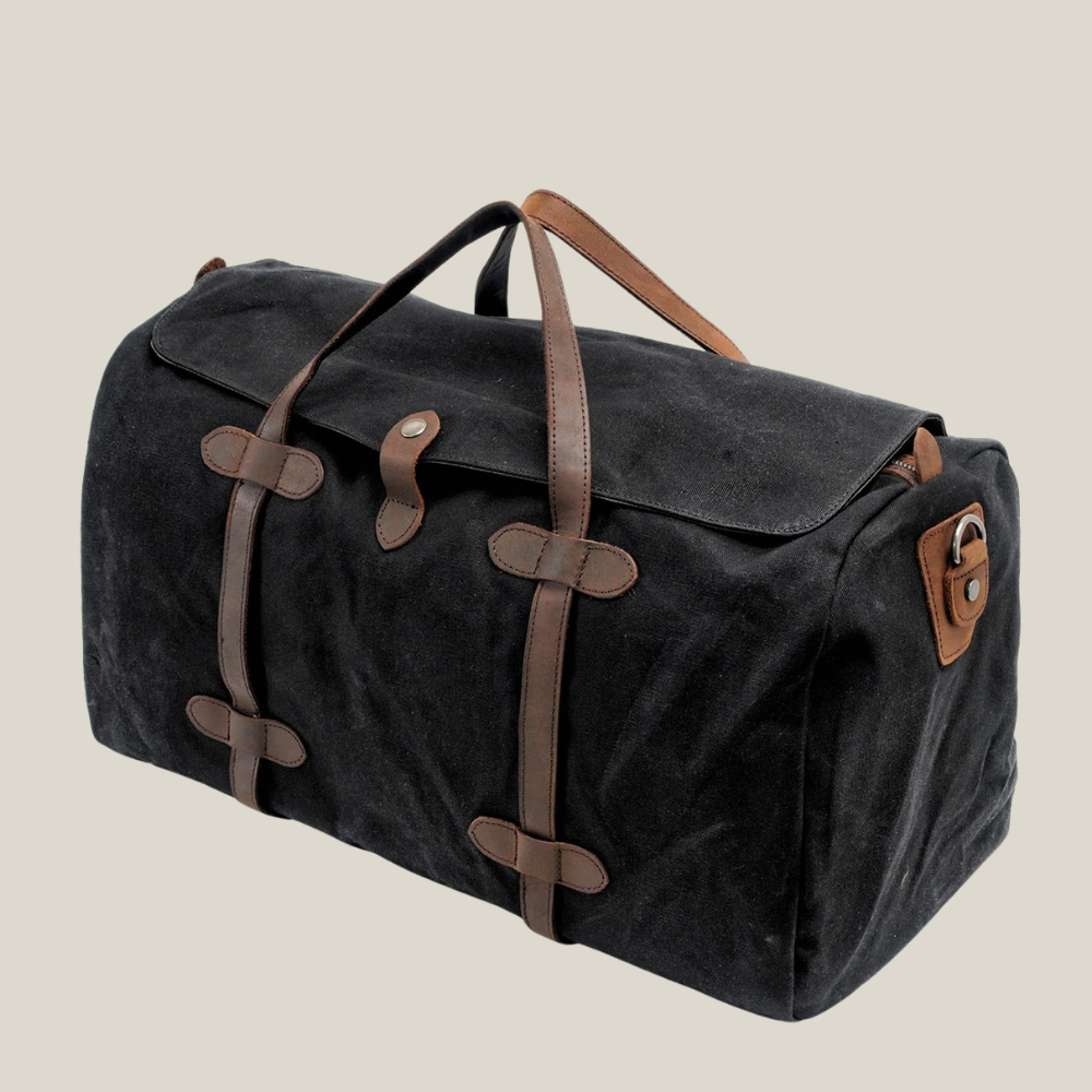 Oakern Wayfarer Duffel – Waxed Canvas Weekend Travel Bag