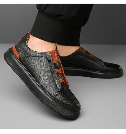 Heritage Leather Crossover Sneakers