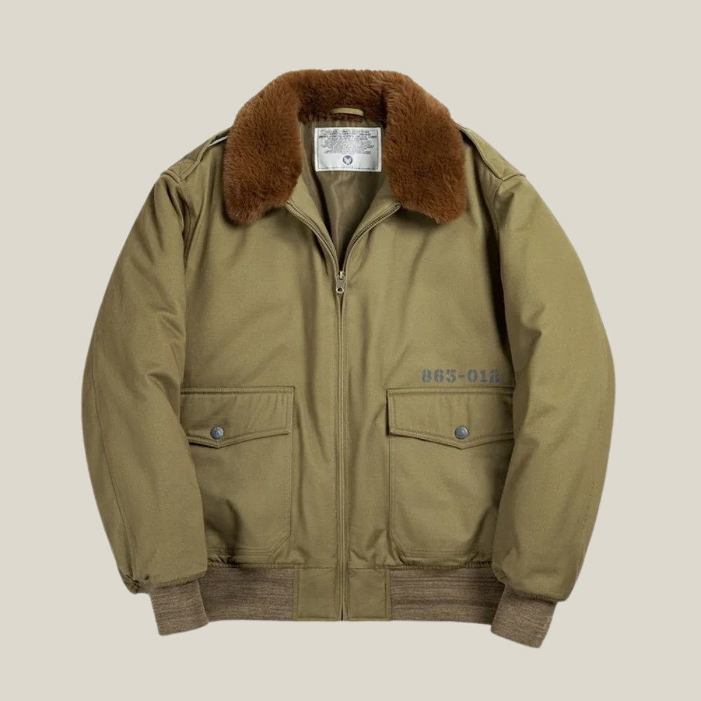Oakern Military Bomber Jacket – Heavy-Duty Flight Coat