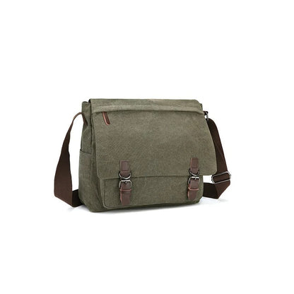 Oakern Explorer Messenger – Waxed Canvas & Leather Shoulder Bag