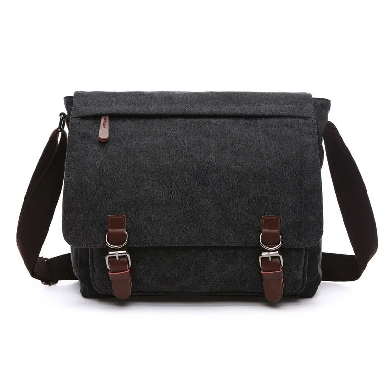 Oakern Explorer Messenger – Waxed Canvas & Leather Shoulder Bag