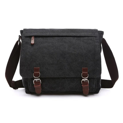 Oakern Explorer Messenger – Waxed Canvas & Leather Shoulder Bag