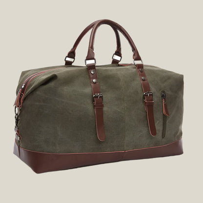 Oakern Heritage Duffel – Waxed Canvas & Leather Travel Bag