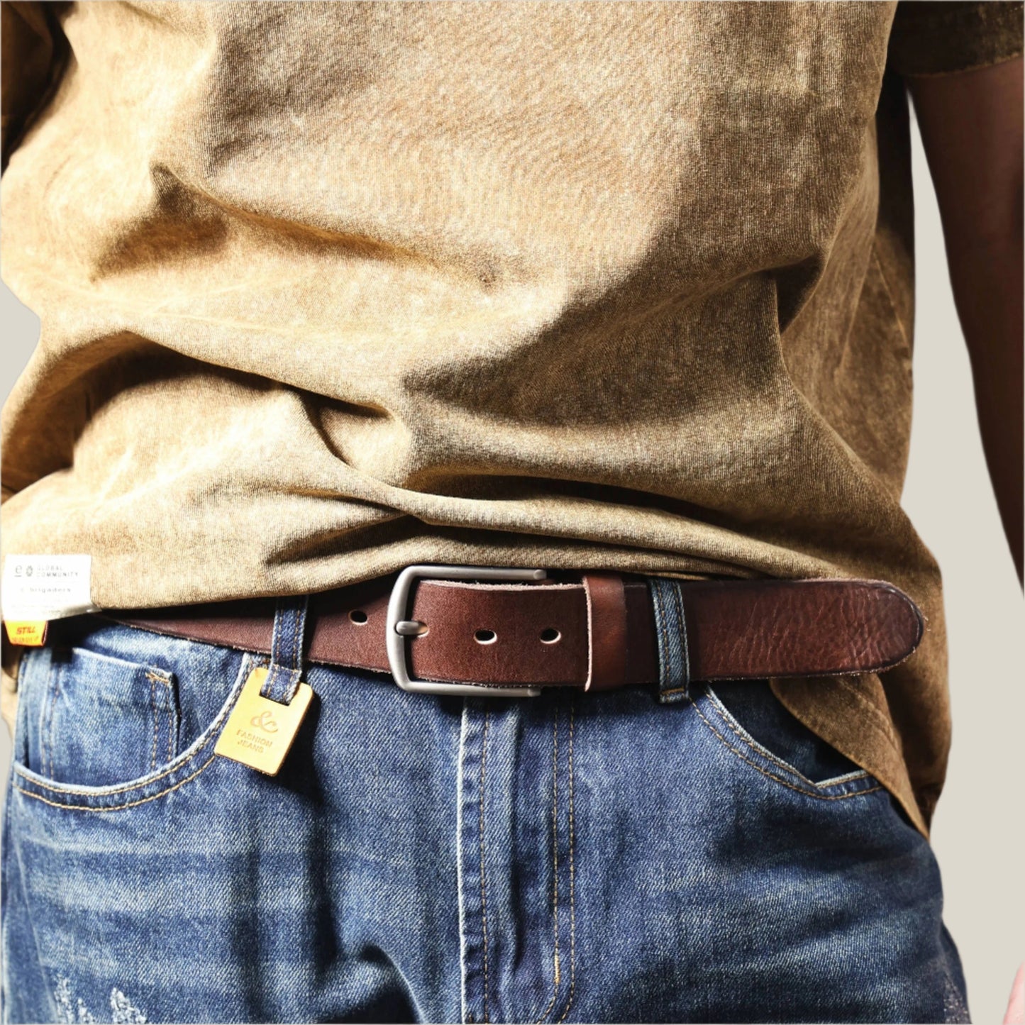 Oakern Highland Genuine Leather Belt (Gift)