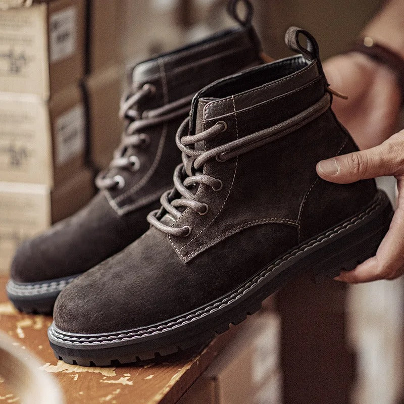 Oakern Combat Suede Leather Boots
