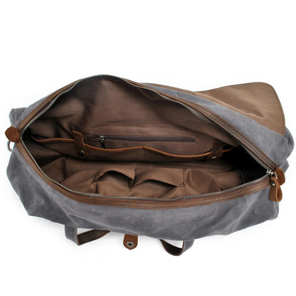 Oakern Wayfarer Duffel – Waxed Canvas Weekend Travel Bag