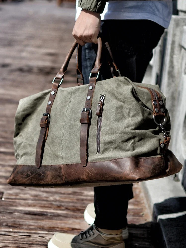 Oakern Pathfinder Duffel – Waxed Canvas Travel Bag