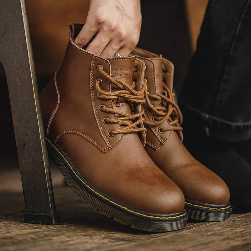 Oakern Combat Leather Boots - The Hero