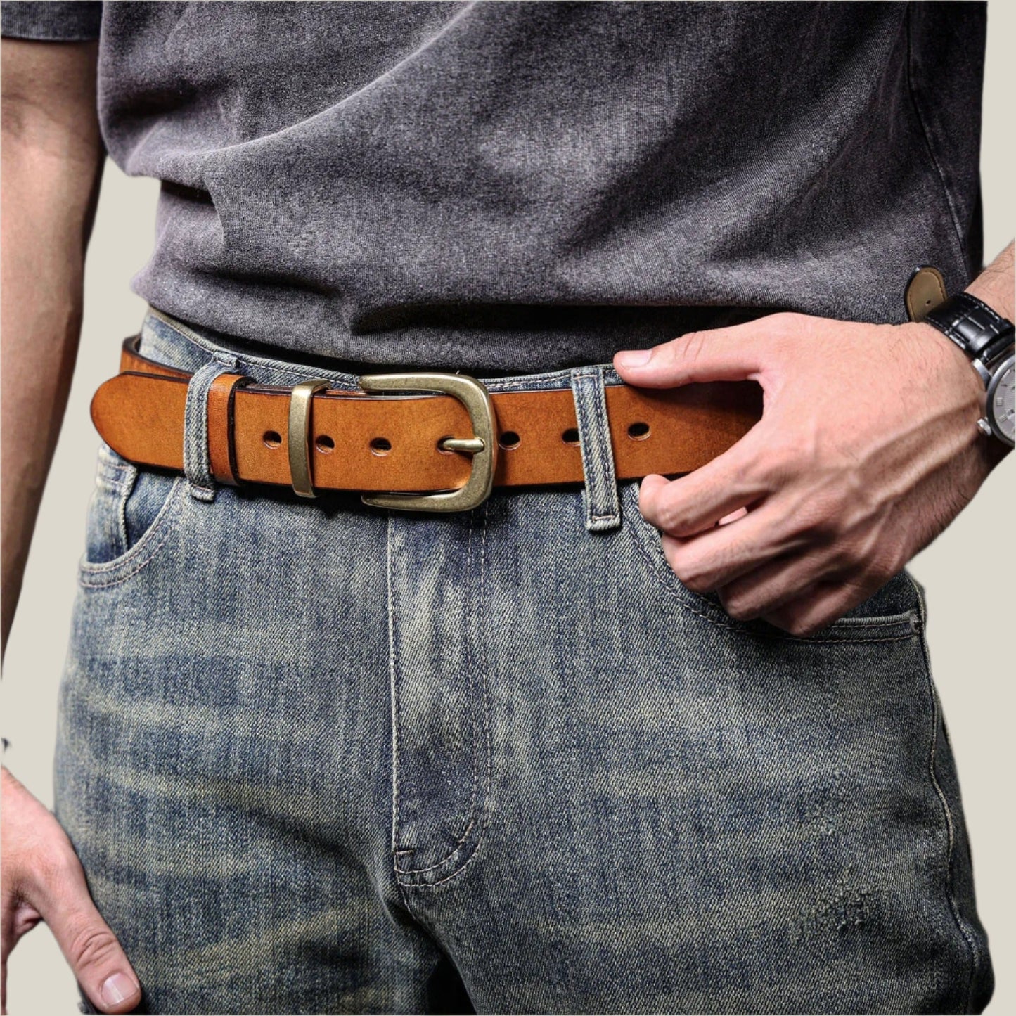 IronHide Leather Belt - Oakern