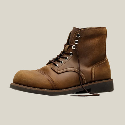 Ironhide Leather Cap Toe Boots - Oakern