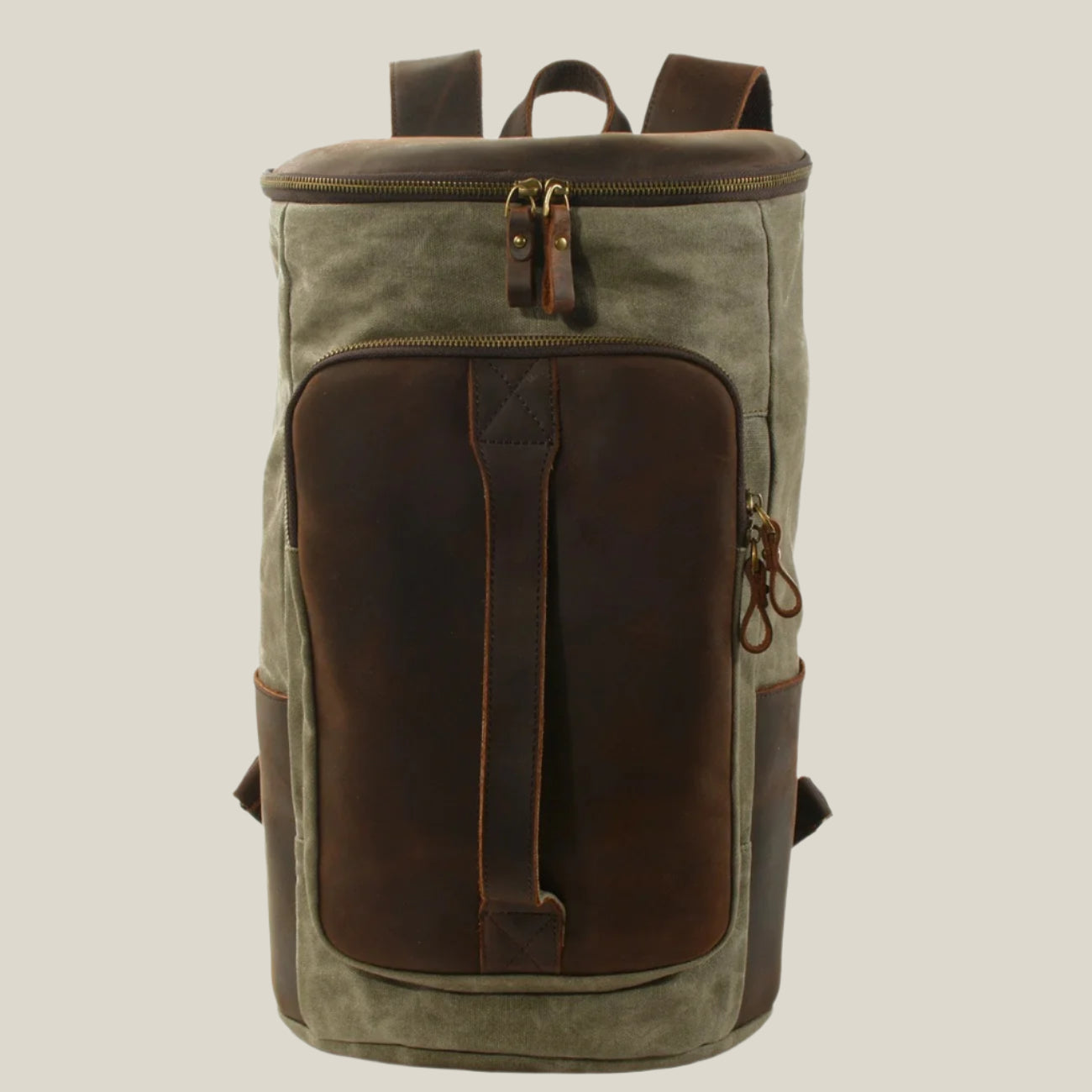 Oakern Ranger Backpack – Waxed Canvas & Leather Travel Pack